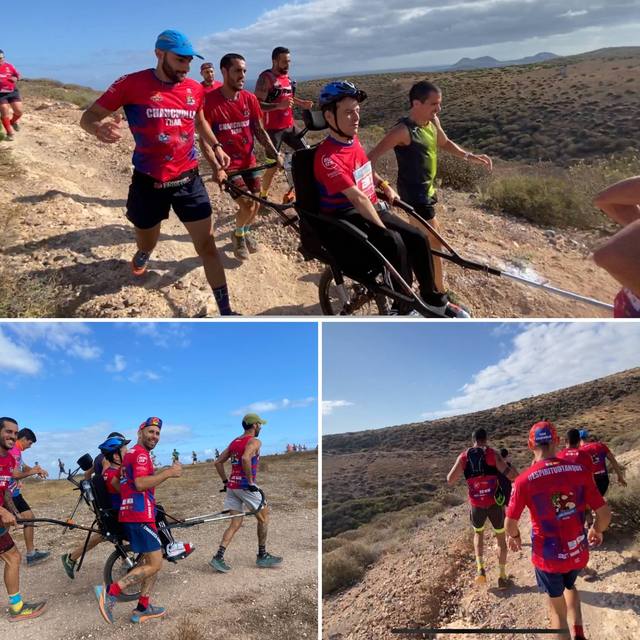 Corriendo en equipo con la Joëlette junto al Chanchullo Trail
