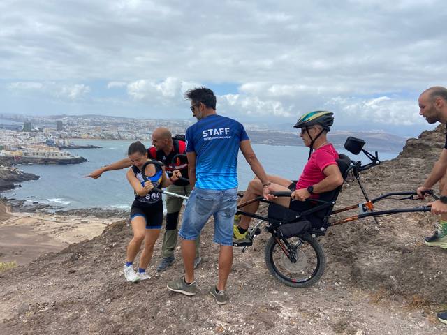 Señalando el camino recorrido desde lo alto