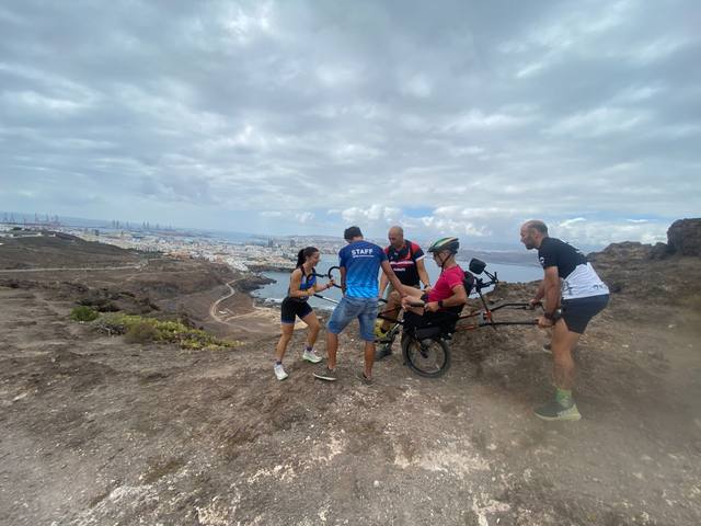 Coordinando la maniobra en el mirador