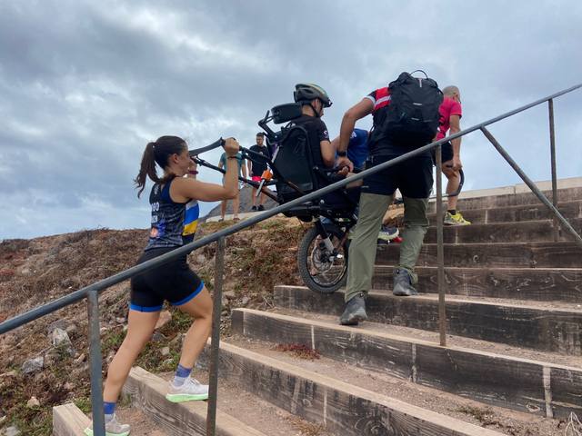 Escaleras: aquí se nota el trabajo en equipo