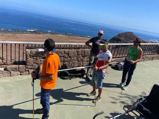 Practicando el guiado con barra direccional